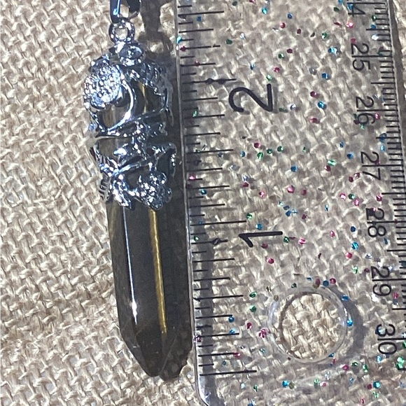 Unisex Tiger’s Eye Pointer Pendant Necklace - Picture 3 of 16